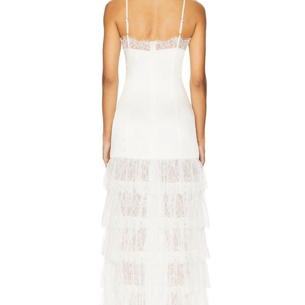 MAJORELLE White Lace Tiered Slip Maxi Dress - Picture 3 of 6